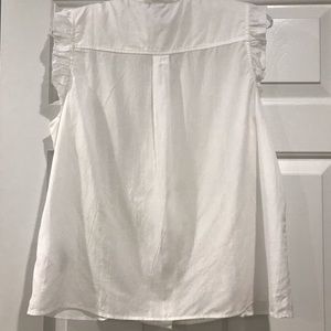 H&M Tops - NWOT. Ruffle Sleeve Tuxedo Blouse H&M Tops - NWOT. Ruffle Sleeve Tuxedo Blouse